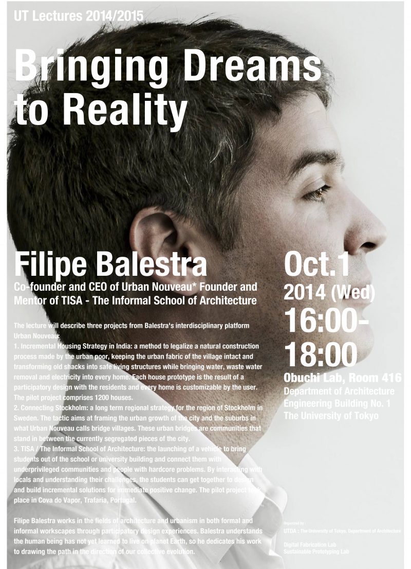 Filipe Balestra University of Tokyo Advanced Design Studies Lecture